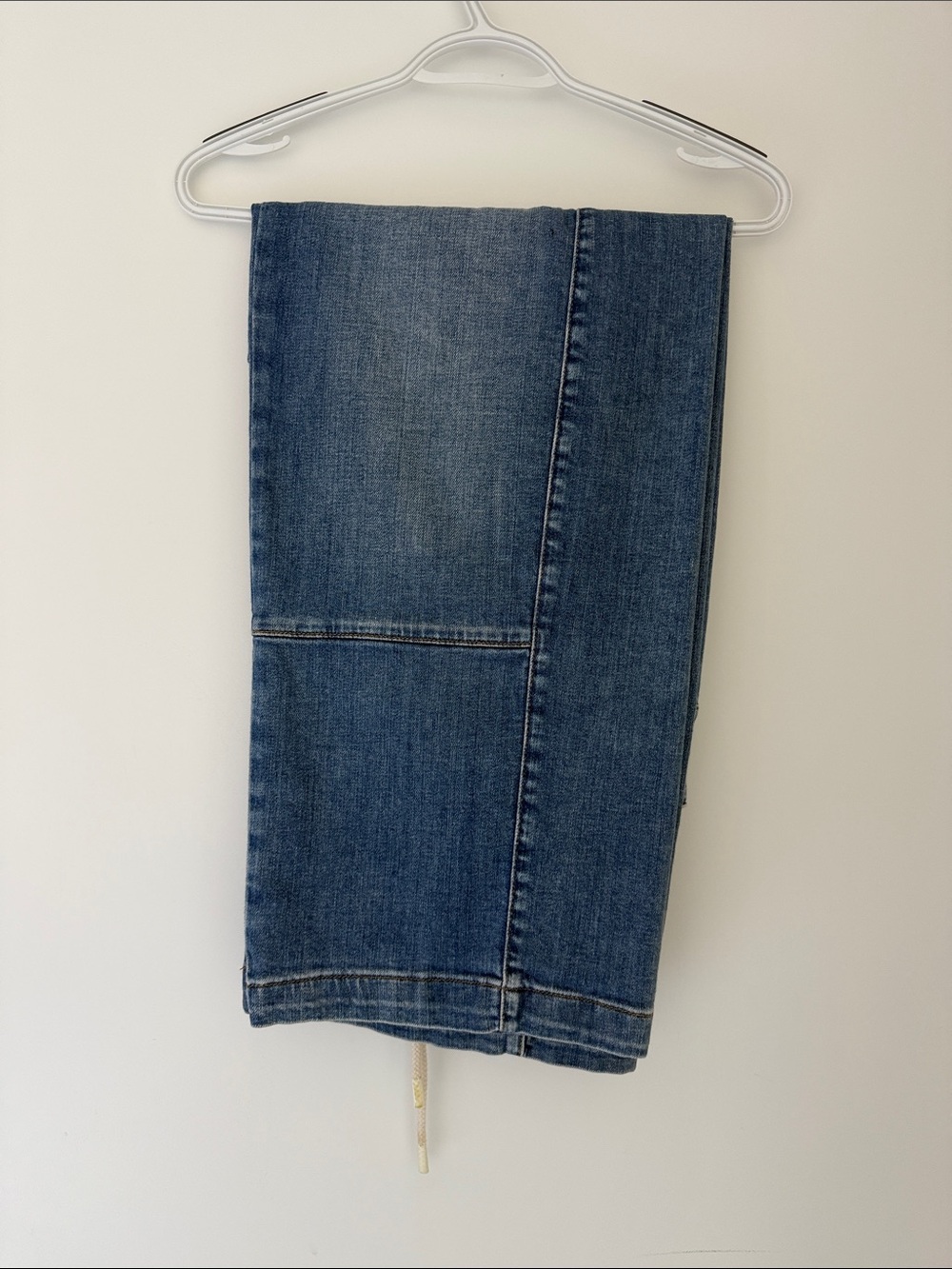 Pilcro Denim Wide-Leg Drawstring Jeans - Blue - Picture 10 of 10